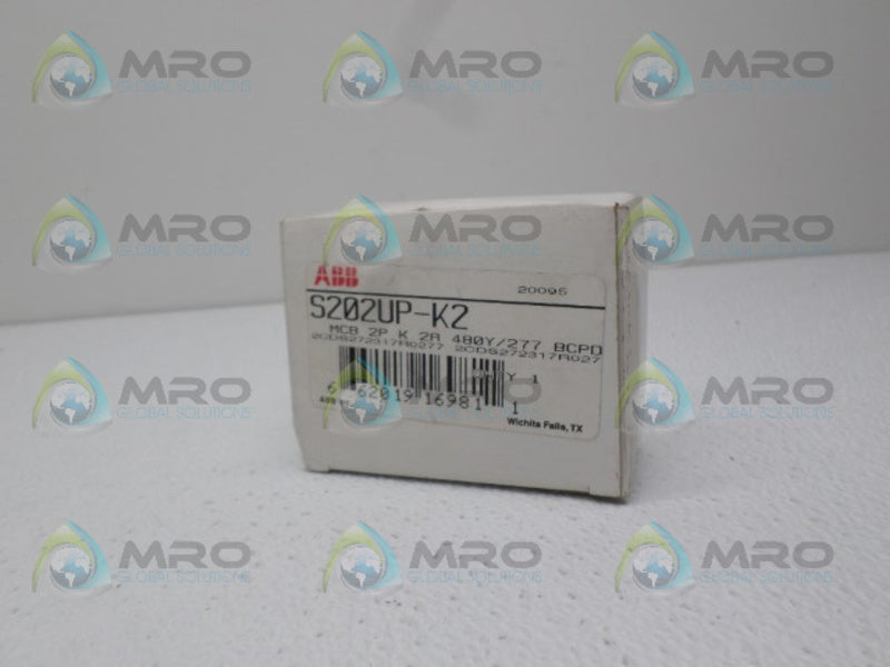ABB S202UP-K2 CIRCUIT BREAKER 2ANSMP