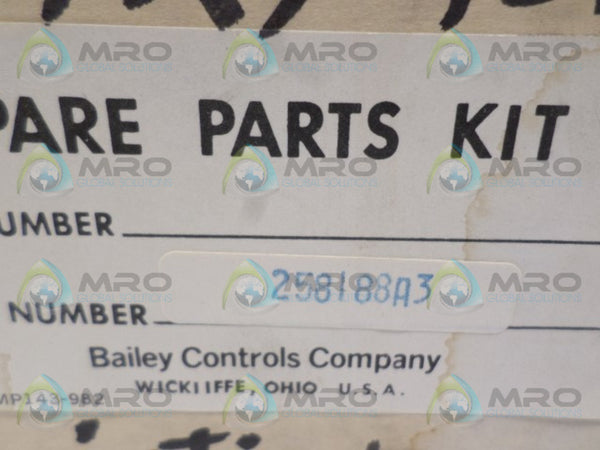 BAILEY 258188A3 RELAY REPAIR KIT  NSMP