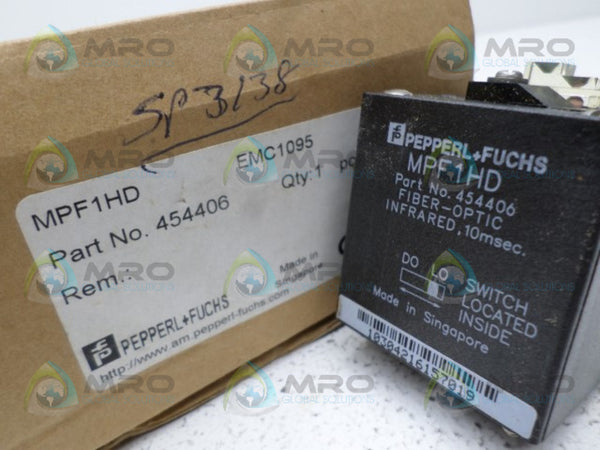 PEPPERL+FUCHS MPF1HD FIBER OPTIC INFRARED SWITCH NSMP