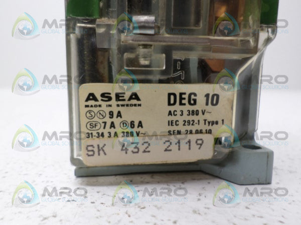 ABB SK4322119 DEG10 CONTACTOR UNMP