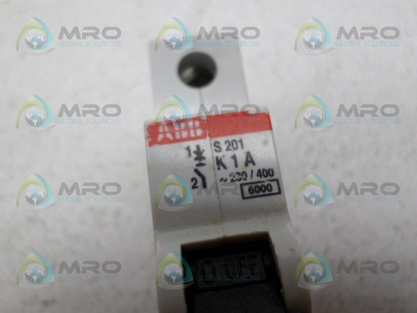 ABB S201-K1 CIRCUIT BREAKER 1A UNMP