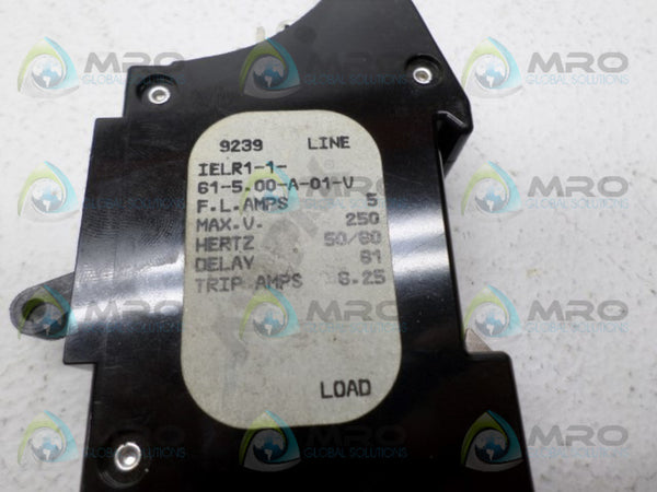 AIRPAX IELR1-1-61-5.00-A-01-V CIRCUIT BREAKER 5A (AS PICTURED) NSNP