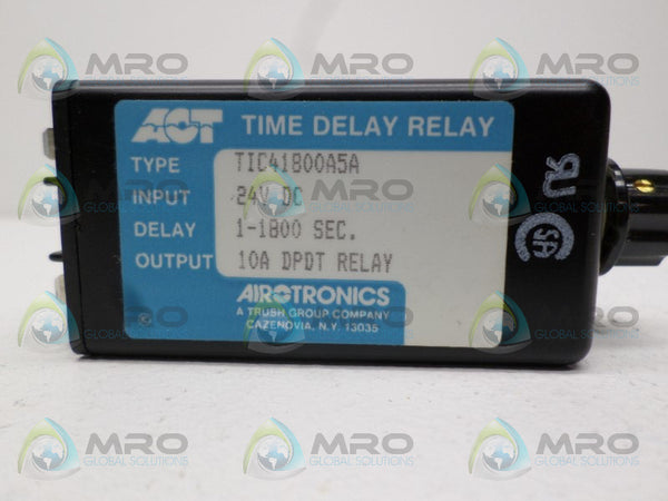 AIROTRONICS TIC41800A5A TIME DELAY RELAY 1-1800 SEC. UNMP