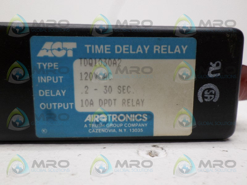 AIROTRONICS TDQ1030A2 TIME DELAY RELAY .2-30 SEC. UNMP
