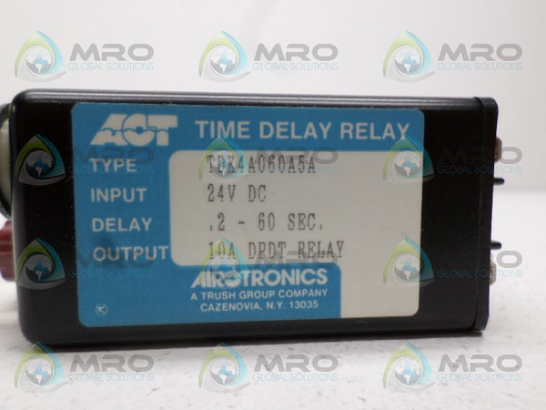 AIRTRONICS TDK4A060A5A TIME DELAY RELAY .2-60 SEC. UNMP