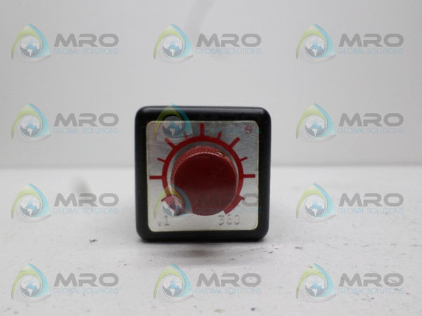 AIR-O-TRONICS TIM-7360A5A SOLID STATE TIMER .1-360 SEC. UNMP