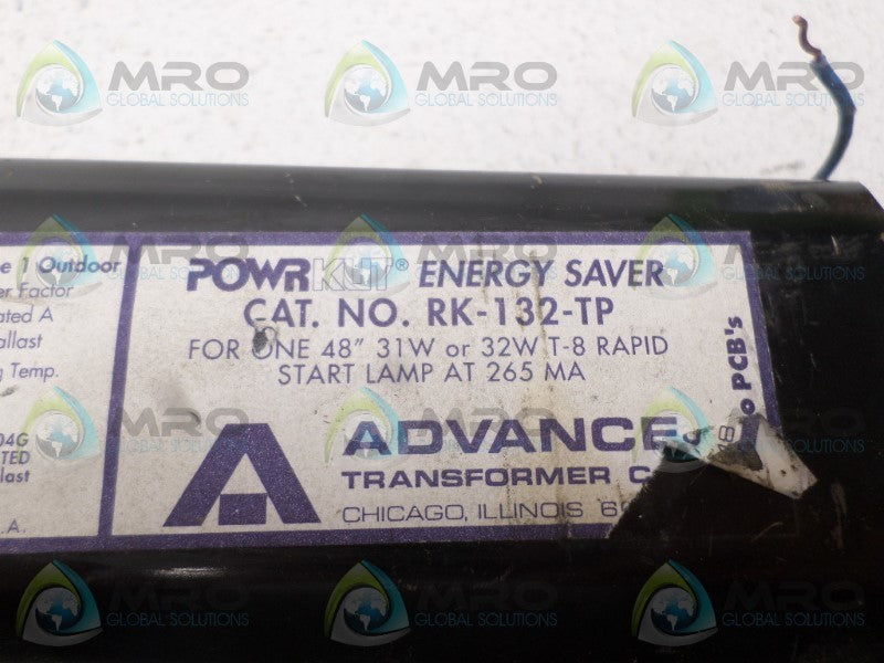 ADVANCE RK-132-TP BALLAST UNMP