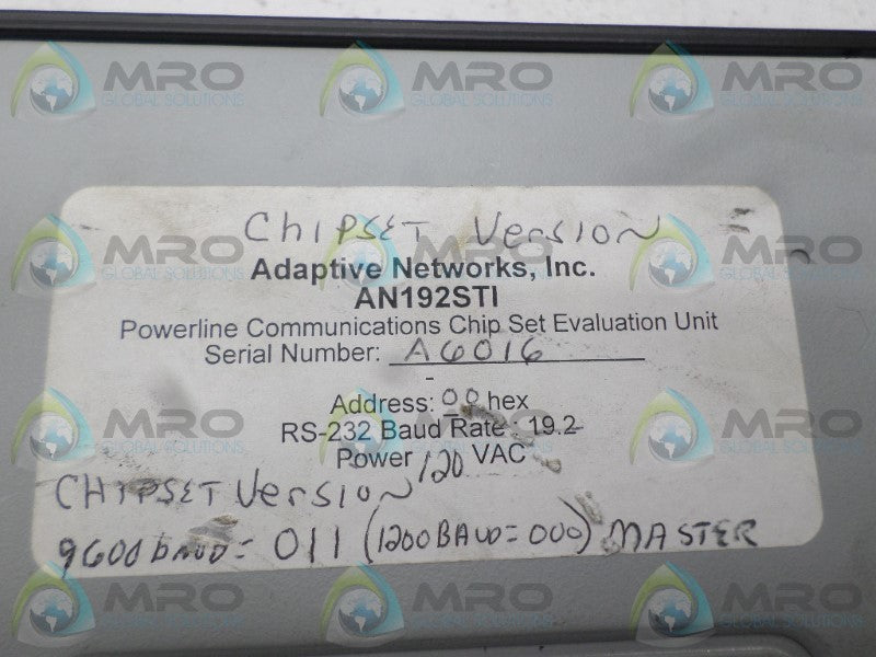 ADAPTIVE NETWORKS AN192STI POWERLINE STANDALONE UNIT UNMP