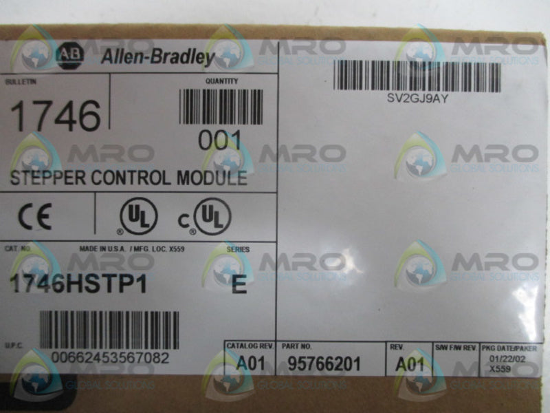 ALLEN BRADLEY 1746-HSTP1 SER. E DATE: 2002  NSFS