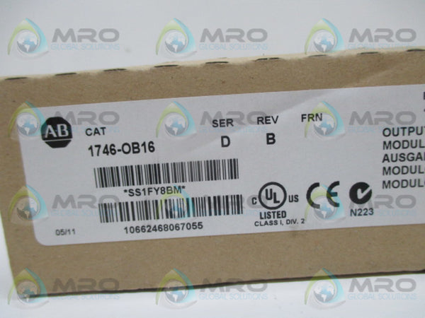 ALLEN BRADLEY 1746-OB16 SER. D DATE: 2011  NSFS