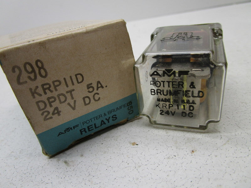 POTTER & BRUMFIELD KRP-11D-24 RELAY 24V  NSMP