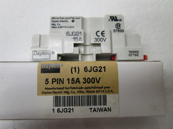 DAYTON 6JG21 RELAY SOCKET  NSMP