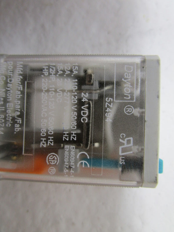 DAYTON 5Z494 RELAY 24VDC  UNMP