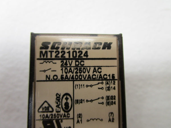 SCHRACK MT221024 RELAY 24VDC  UNMP
