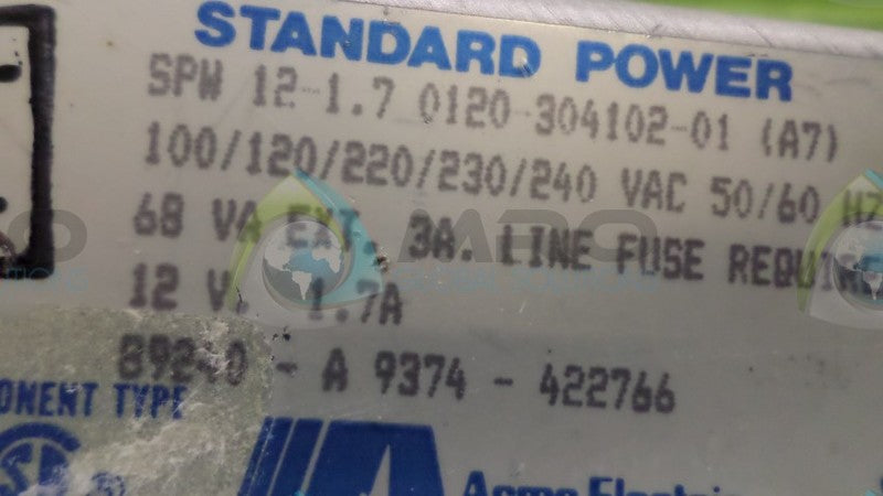 ACME ELECTRIC SPW-12.17 POWER SUPPLY UNMP