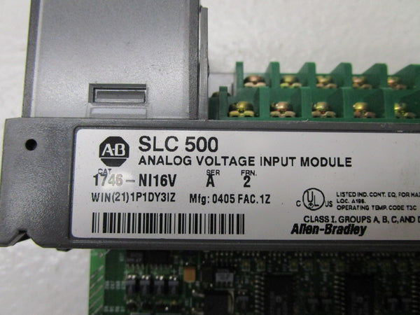 ALLEN BRADLEY 1746-NI16V SER. A F/W 2 (AS PICTURED)  UNMP