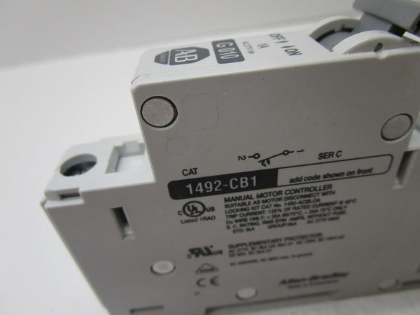 ALLEN BRADLEY 1492-CB1G010 SER. C CIRCUIT BREAKER 1A  NSNP