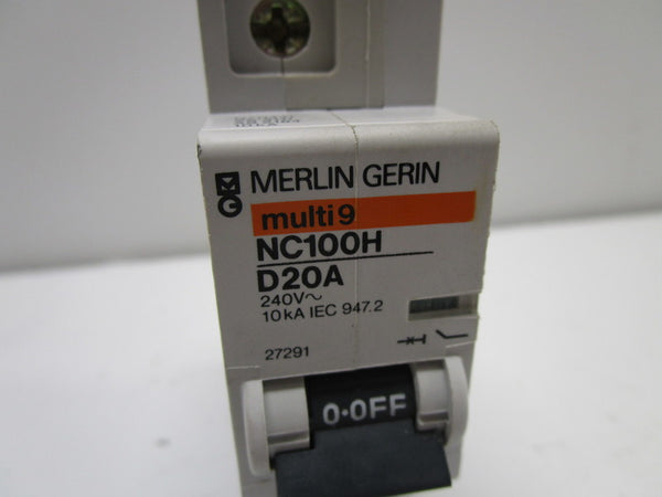 MERLIN GERIN 27291 NC100H-D20 CIRCUIT BREAKER 20A  NSNP
