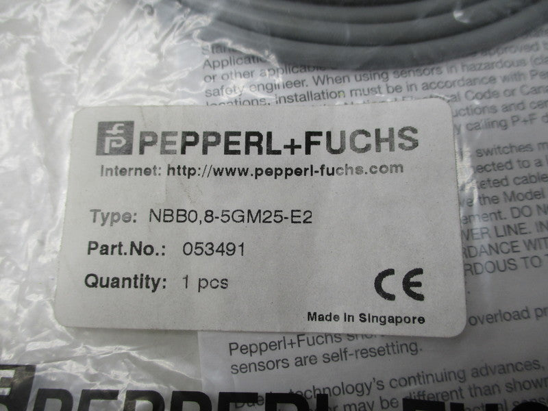 PEPPERL+FUCHS NBB0,8-5GM25-E2 053491 NSMP