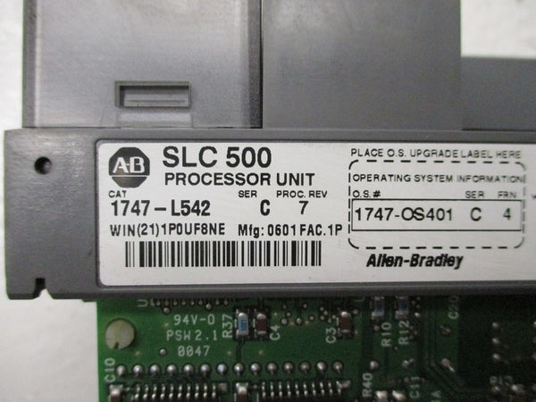 ALLEN BRADLEY 1747-L542 SER. C F/W 4 (NO DOOR/KEY) UNMP