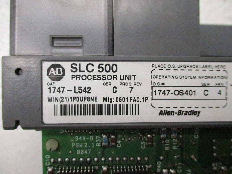 ALLEN BRADLEY 1747-L542 SER. C F/W 4 (NO DOOR/KEY) UNMP