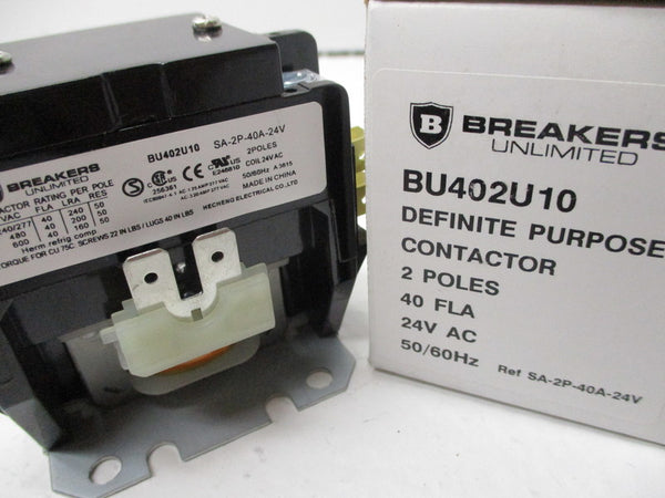 BREAKERS UNLIMITED BU402U10 24VAC  NSMP