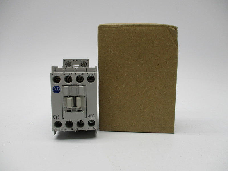 ALLEN BRADLEY 100-C12DJ400 CONTACTOR SER. A 24VDC NSMP