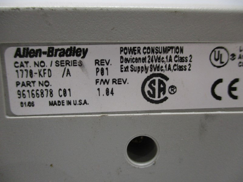 ALLEN BRADLEY 1770-KFD SER. A F/W 1.04 UNMP