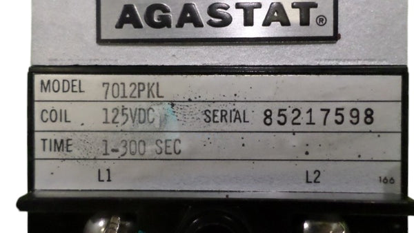 AGASTAT 7012PKL TIME DELAY RELAY NSNP