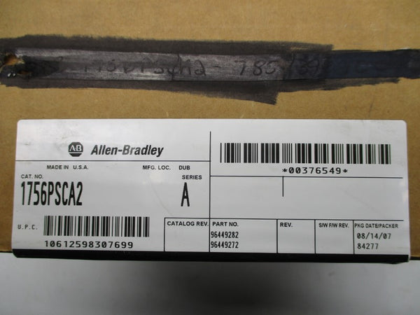 ALLEN BRADLEY 1756-PSCA2 SER. A DATE: 2007 NSFS