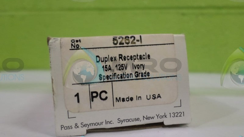 PASS & SEYMOUR 5262-I DUPLEX RECEPTACLE NSMP