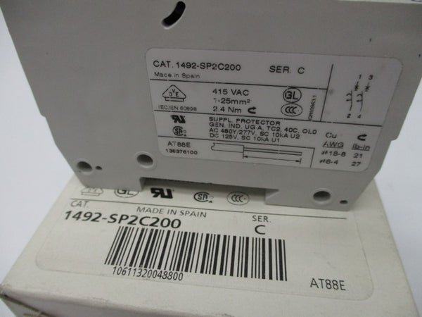 ALLEN BRADLEY 1492-SP2C200 SER. C 20A 415VAC NSMP