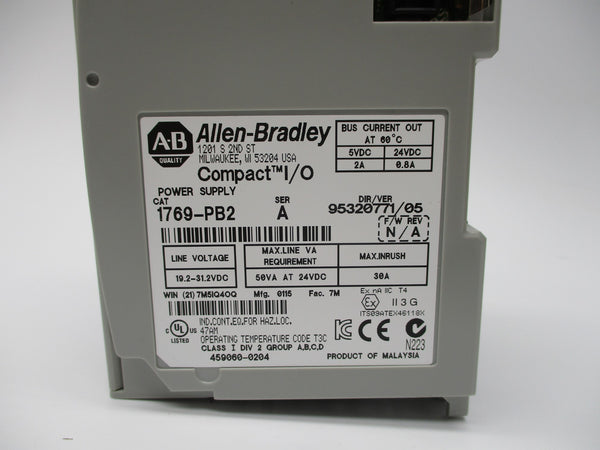 ALLEN BRADLEY 1769-PB2 SER. A 19.2-31.2VDC 30A NSNP