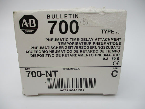 ALLEN BRADLEY 700-NT SER. C 0.2-60S (WH) NSMP