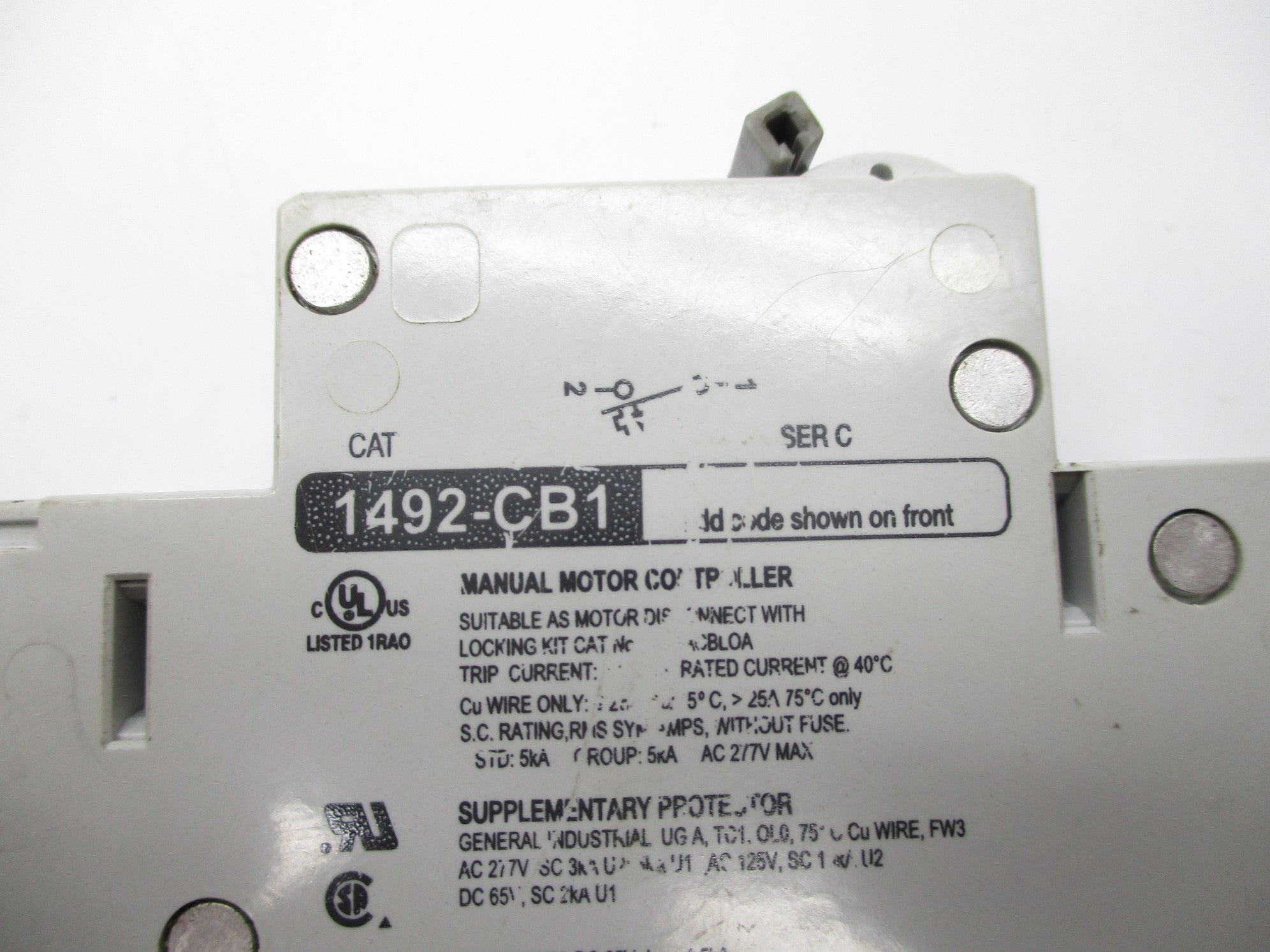 ALLEN BRADLEY 1492-CB1G070 SER. C 7A 277V NSNP