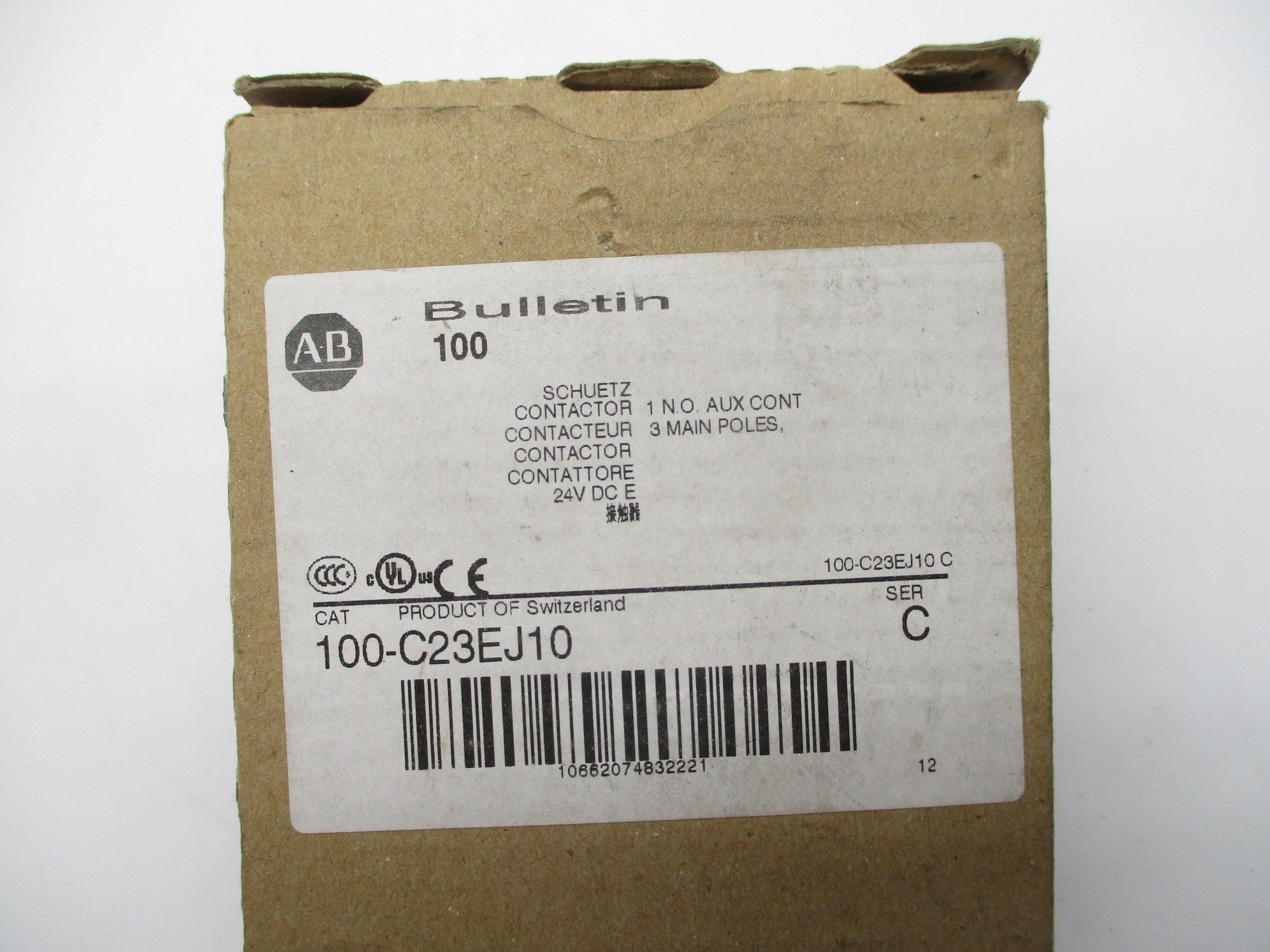 ALLEN BRADLEY 100-C23EJ10 SER. C 24VDC 32A (BR/WH) NSMP