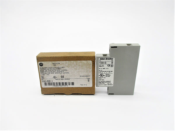 ALLEN BRADLEY 100-SB11 SER. B 600VAC 10A (BR/WH) NSMP