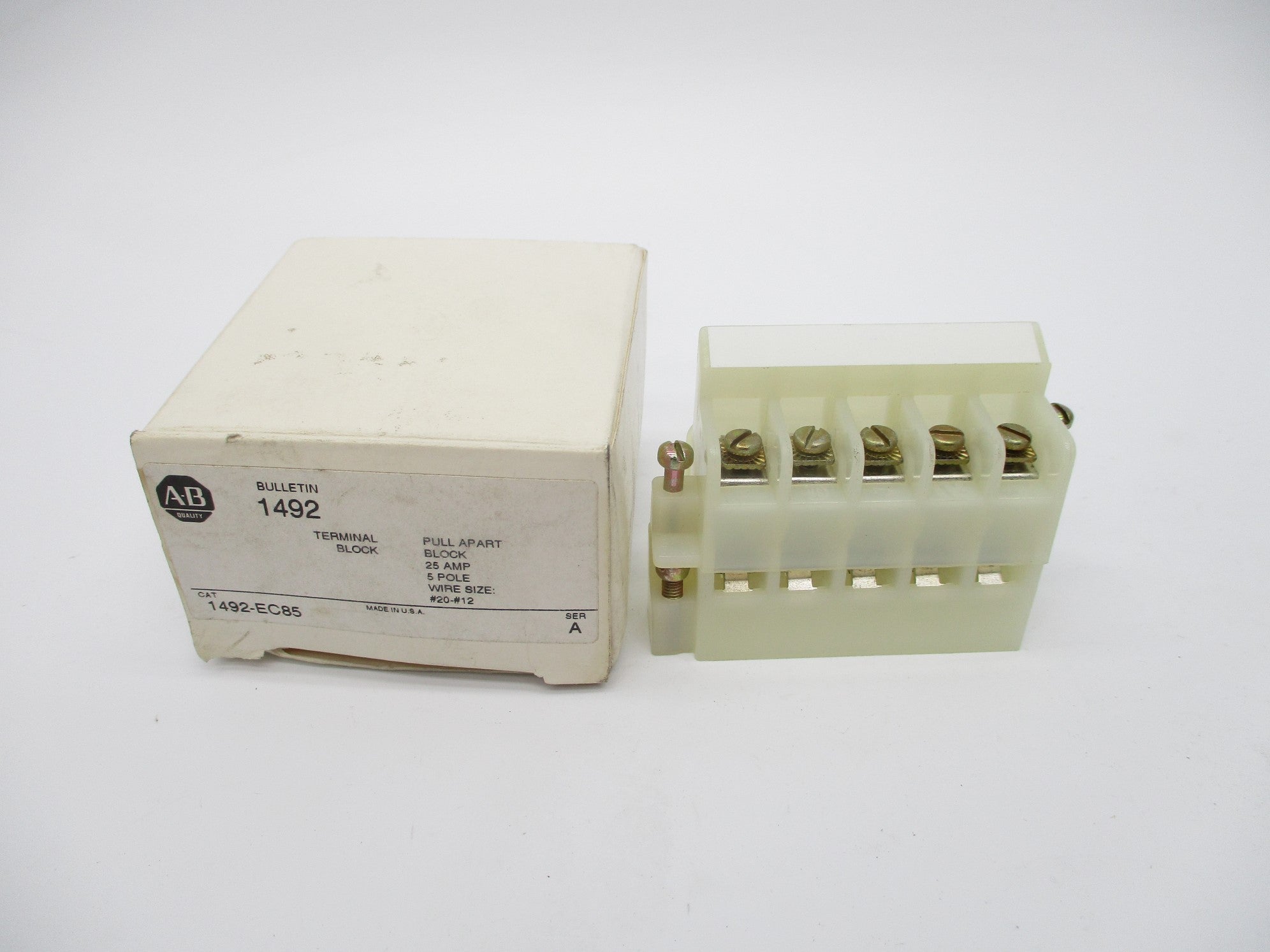 ALLEN BRADLEY 1492-EC85 SER. A 25A (WH) NSMP