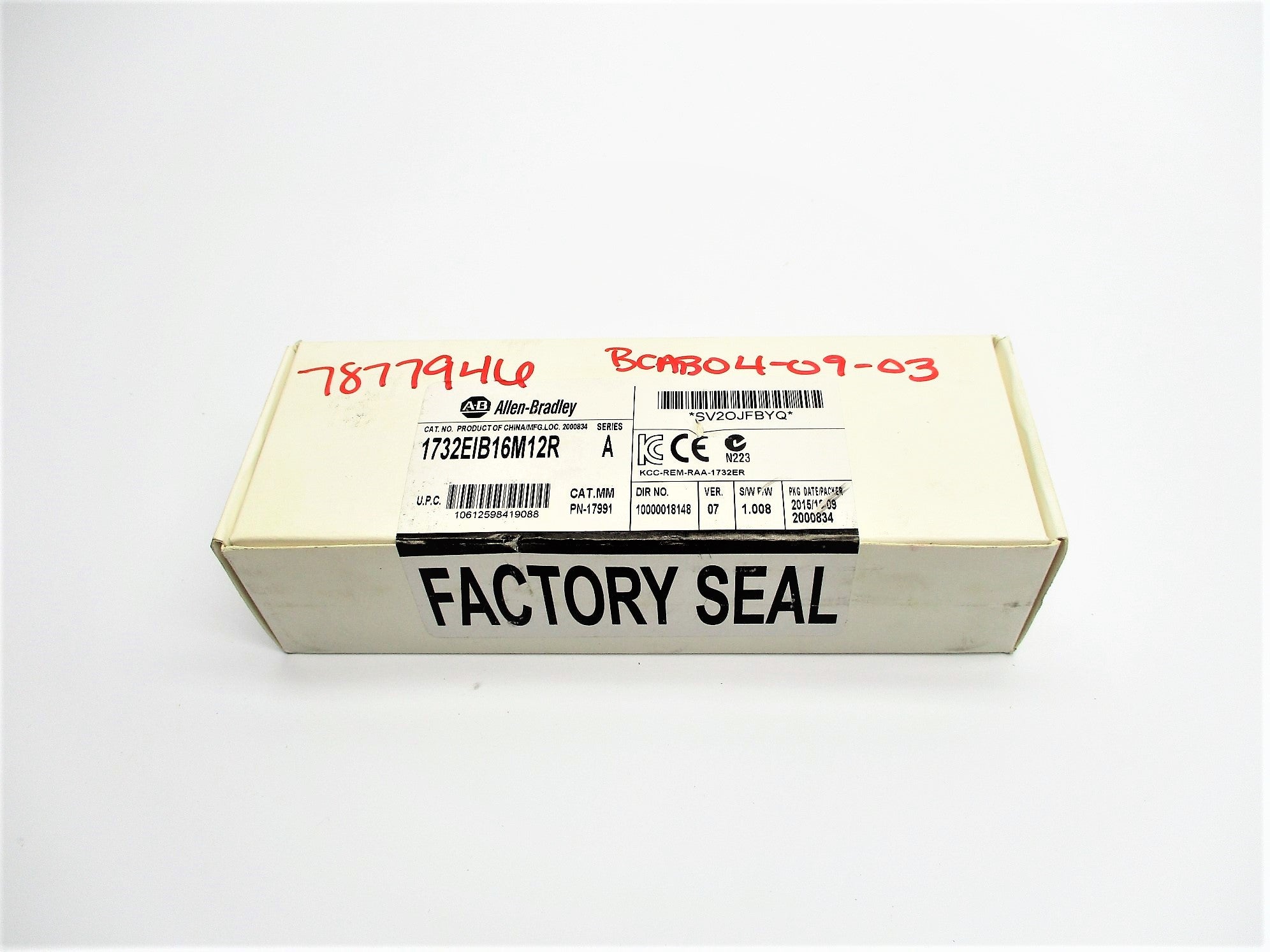ALLEN BRADLEY 1732-EIB16M12R SER. A F/W 1.008 DATE: 2015 (WH) NSFS