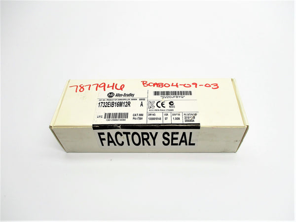 ALLEN BRADLEY 1732-EIB16M12R SER. A F/W 1.008 DATE: 2015 (WH) NSFS