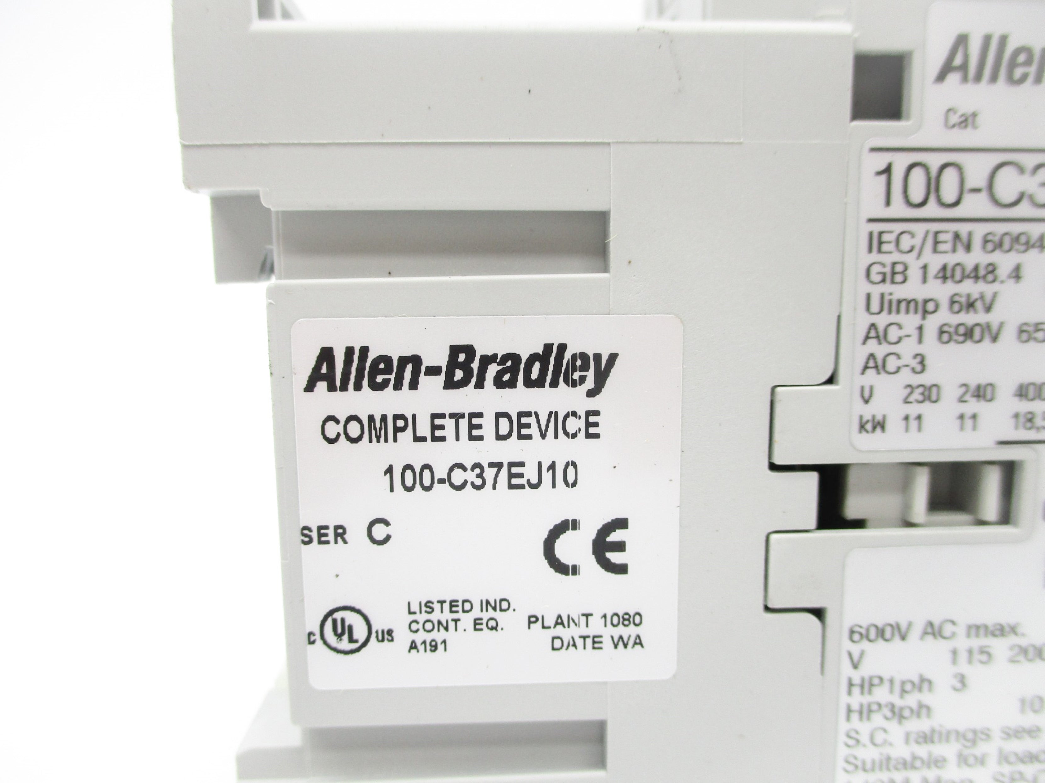 ALLEN BRADLEY 100-C37EJ10 SER. C 24VDC 65A NSNP