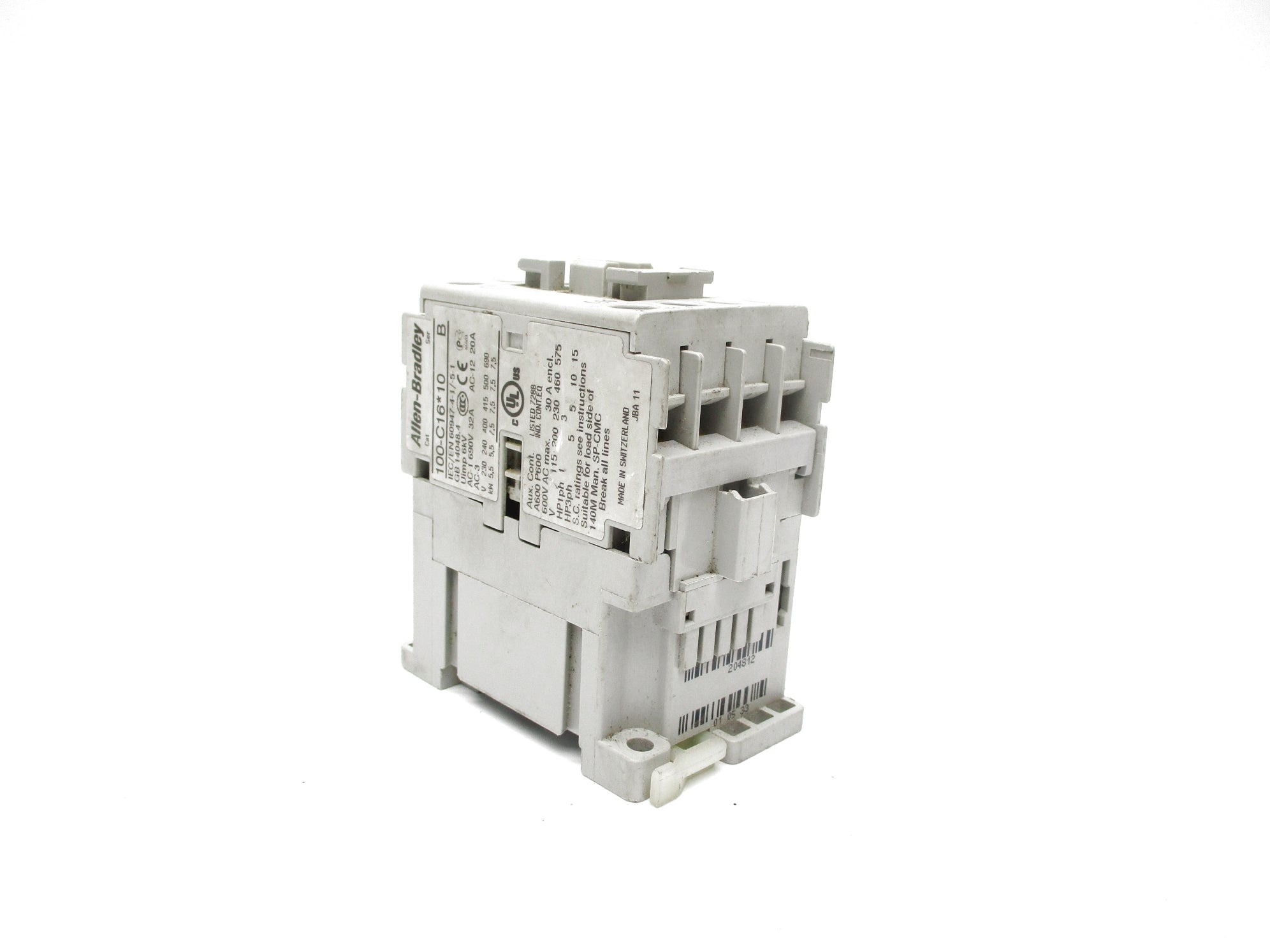 ALLEN BRADLEY 100-C16D10 SER. B 110/120V UNMP