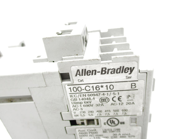 ALLEN BRADLEY 100-C16D10 SER. B 110/120V UNMP