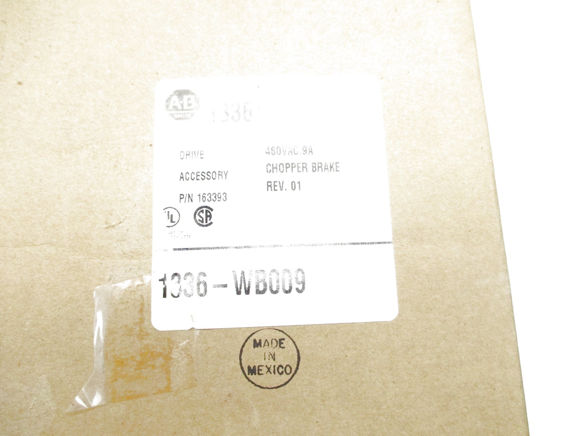 ALLEN BRADLEY 1336-WB009 750VDC 9.0A NSFS