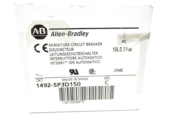 ALLEN BRADLEY 1492-SP3D150 SER. C 415VAC 15A NSMP