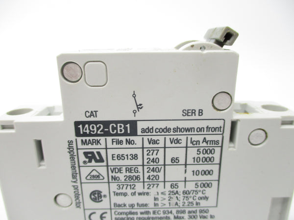 ALLEN BRADLEY 1492-CB1F010 SER. B 1A 277VAC UNMP