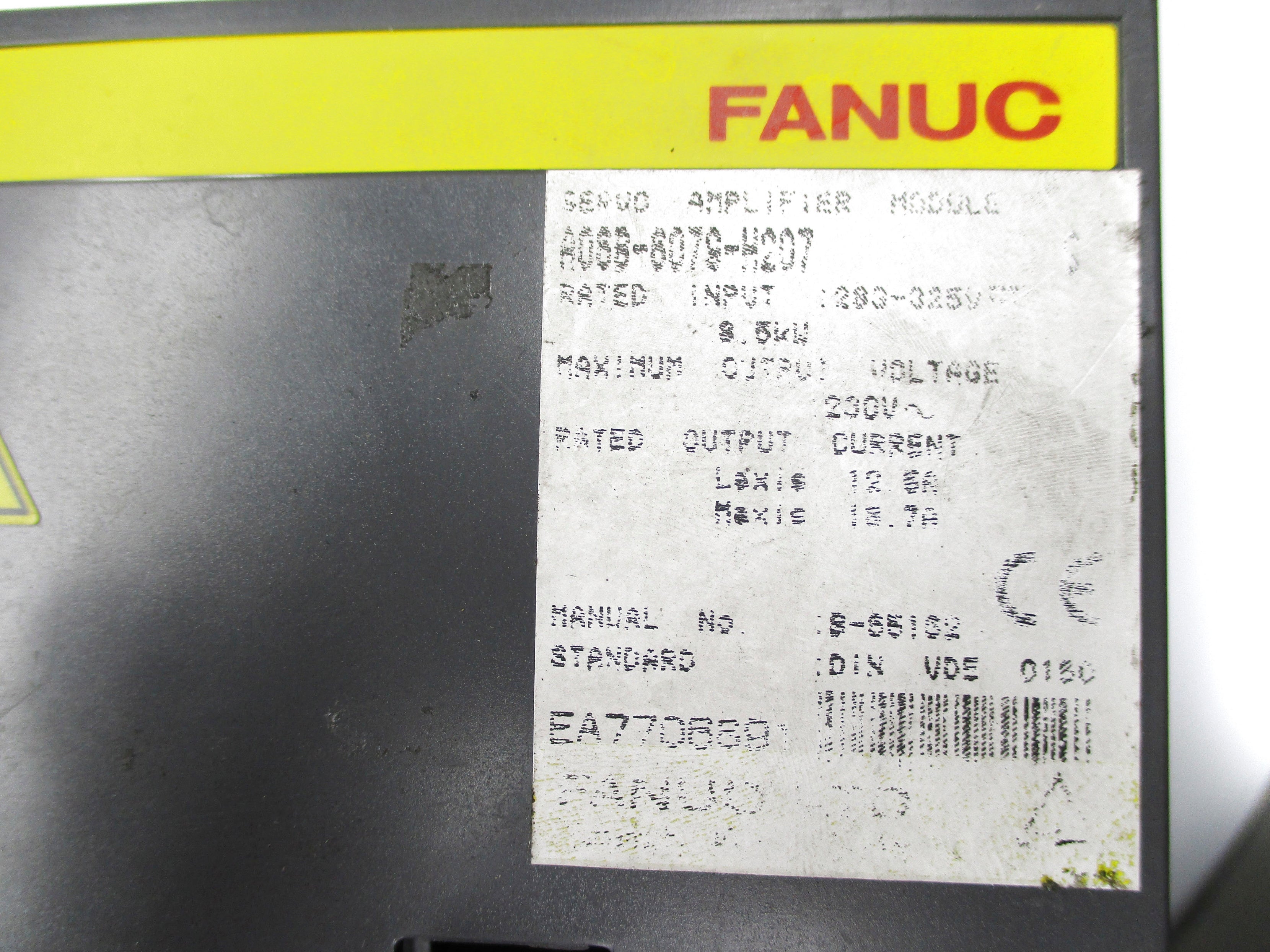 FANUC A06B-6079-H207 283-325V 18.7A UNMP