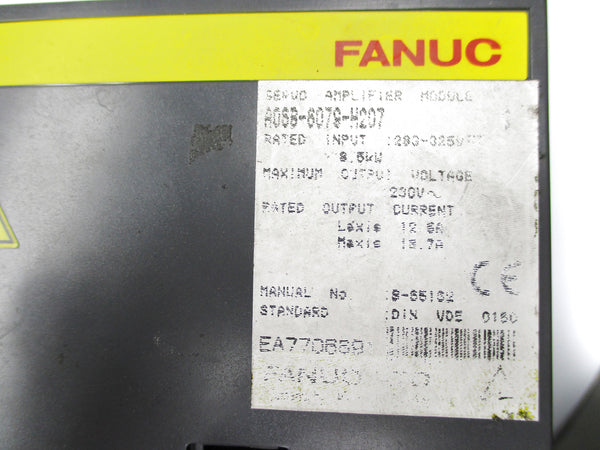 FANUC A06B-6079-H207 283-325V 18.7A UNMP