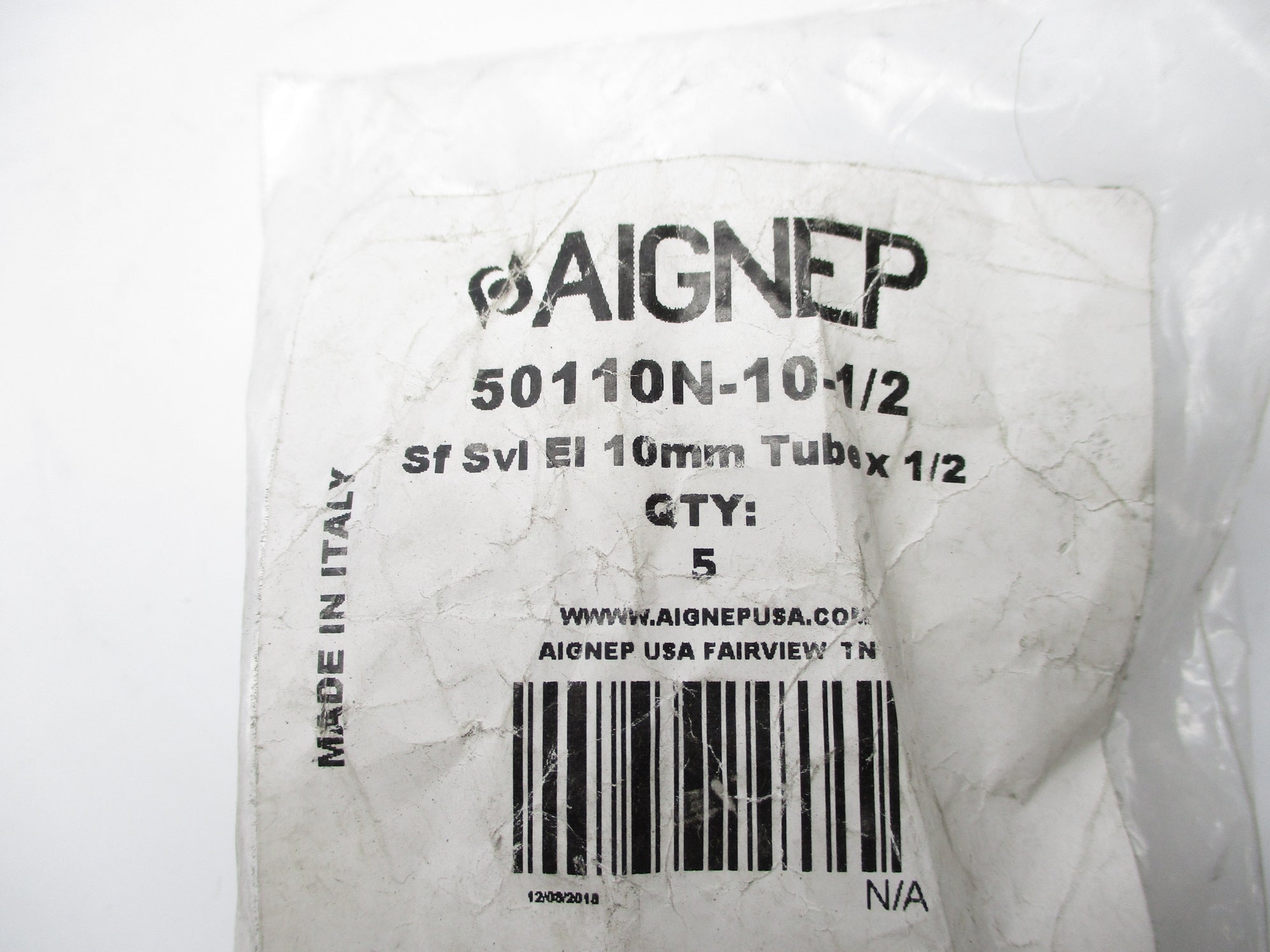 AIGNEP 50110N-10-1/2 (PKG OF 5) NSMP