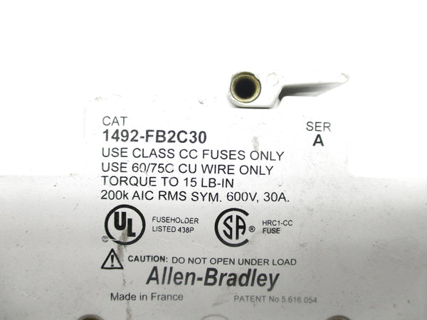 ALLEN BRADLEY 1492-FB2C30 SER. A 600V 30A UNMP
